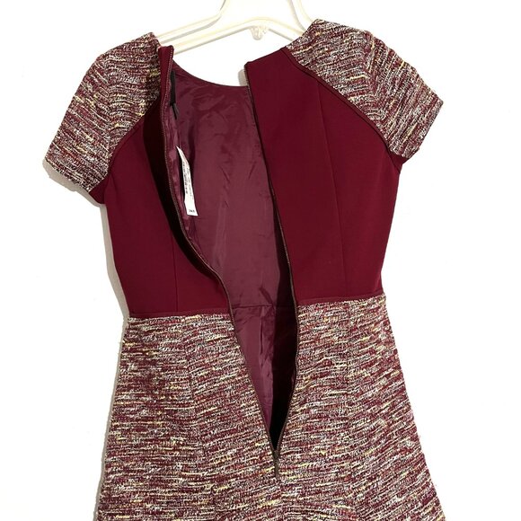 J. Crew Mixed Tweed Metallic Boucle Fit and Flare Dress - Picture 7 of 14